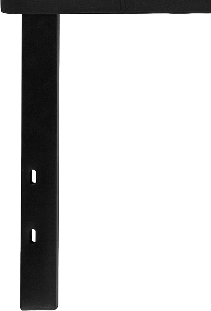 Flash Furniture Bedford Tufted Upholstered King Size Headboard in Black Fabric - Image 8