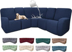 100% Waterproof Sectional Recliner Couch Covers by ROFASVCO