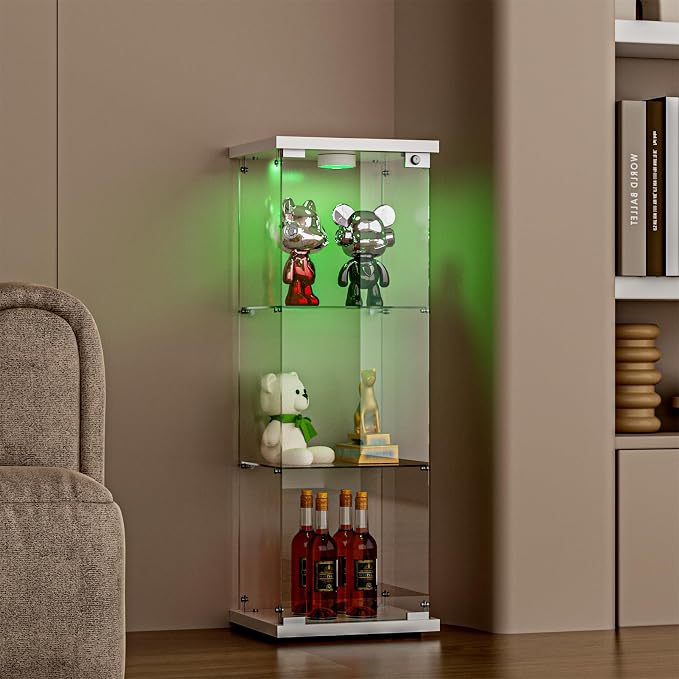 FANYUSHOW 3-Shelf Glass Display Cabinet - Image 4