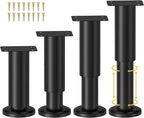 Wlrrcwdttc 4 Pcs Metal Adjustable Furniture Legs 4.72-7.08 inch, Adjustable by Wlrrcwdttc