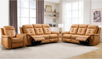 ANJ 3-Piece Faux Leather Power Recliner Sofa Set by ANJ