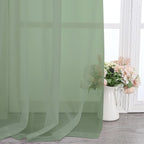 Chyhomenyc Living Room Sheer Curtains 96 Length 2 Panels Set - Image 4