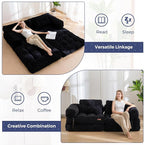 MAXYOYO Folding Sofa Bed, L-Shaped Convertible Sofa - Image 5