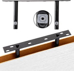 Fixwal White Shelves for Wall, 15.7in Rustic Wood Finish Floating Wall Shelves - Image 4