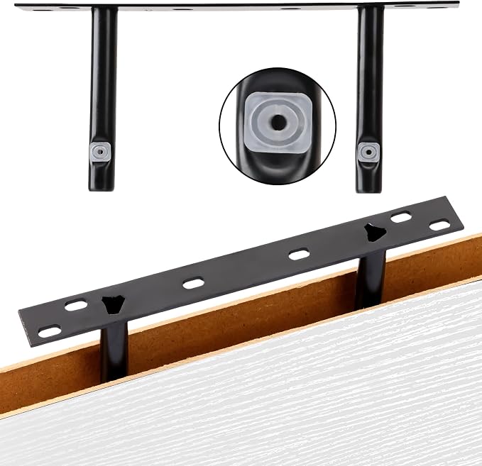 Fixwal White Shelves for Wall, 15.7in Rustic Wood Finish Floating Wall Shelves - Image 4