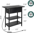 Yoobure End Table with Charging Station, Flip Top Side Table with USB Ports and - Image 3
