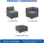 Patio Furniture Sets, 7-Piece Outdoor Patio Furniture - Image 8