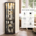 Anwick Corner Display Curio Cabinets - Image 6
