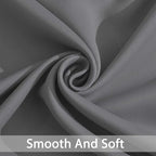 Yakamok Grey Room Darkening Curtains 42x72 inch Gray Grommet-Living Room | 2 - Image 5