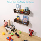 JORIKCHUO Nursery Book Shelves, Kitchen Spice Rack, or Rustic Wall Mounted - Image 5