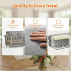 Living Room Sofa Sets 3 Piece, Modern 3 Seater Sofa and Loveseat Couch and - Image 3