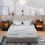 HOMMPA Set of 2 Open Shelf LED Nightstands - Image 6