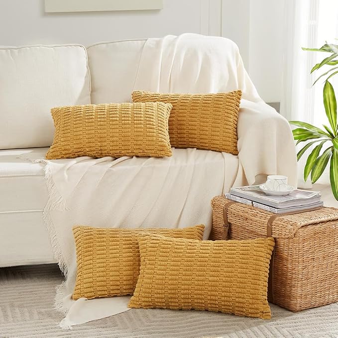 Fancy Homi 4 Packs Decorative Throw Pillow Covers by Fancy+Homi
