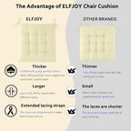 ELFJOY Rocking Chair Cushion Large Rocking Chair Pads - Image 3