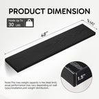 BAYKA Floating Shelves, 48 inches Long Heavy Duty Wall Mounted Rustic Wood - Image 3