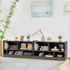Tangkula 5 Cube Bookcase, 2 Tier Wooden Storage Open Bookshelf, Kid's Playroom - Image 5