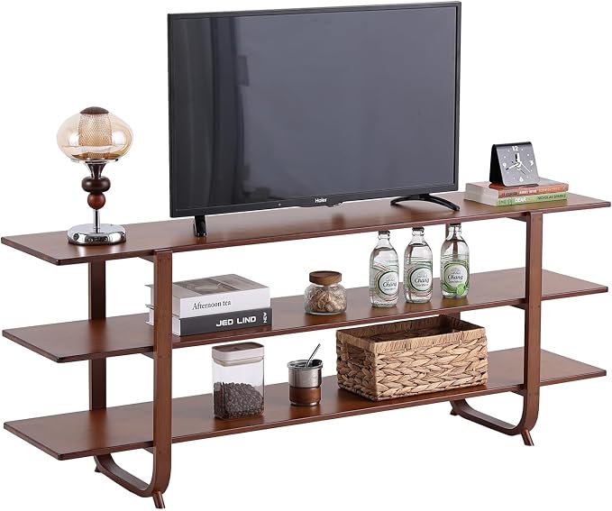 Tiita Wooden TV Stand for 65 Inch TV, Modern Media Console Table by TiitaHome