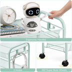 TOOLF 4-Tier Rolling Cart, Metal Utility Cart - Image 4