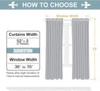 ChrisDowa White 100% Blackout Curtains - Image 7