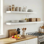 12 inch Deep Floating Shelves for Wall, 72 inch Wide Engineered Wood Wall - Image 6