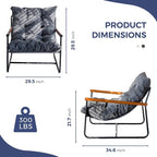 MAXYOYO Modern Accent Chair, Comfy Living Room Chair - Image 2