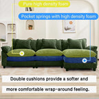 Oprisen 120" Modular Sectional Sofa, Comfy Cloud Couch Sectional Sofa - Image 3