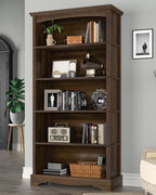 TVU 5-Tier Wooden Bookshelf, 31.5" W x 65" H ×9.9" D Bookshelf - Image 2