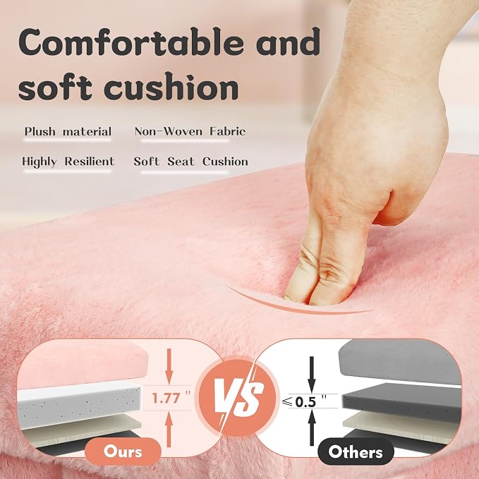 Storage Ottoman, Folding Ottoman Foot Rest Stool - Image 5