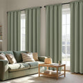 MIULEE 84 Inch Length Sage Green Blackout Bedroom Curtains Set of 4 | Thermal by MIULEE