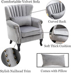 Velvet Accent Chairs Set of 2 - Image 6