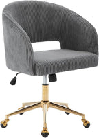 KCC Home Office Chair Swivel Desk Chair Accent Armchair Upholstered Modern by KCC