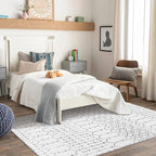 Lahome Moroccan Washable Living Room Rug 3x5 Area Rugs - Image 4