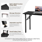 TEMI Long Computer Desk Folding Table - Image 7