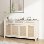 HOKYHOKY Rattan Sideboard Buffet Cabinet, Boho Storage Cabinet - Image 8