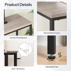 HOOBRO 2 Pack Narrow Console Table, 29.5" Small Entryway Table, Thin Long Sofa - Image 6