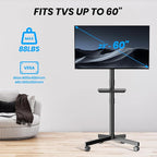 Mobile TV Cart for 23-60 Inch LCD LED OLED Flat Curved Screen TVs - Image 7
