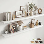 FLYJOE Floating Shelves for Wall, 72 Inch Floating Shelves Set of 2, Kitchen by FLYJOE