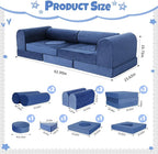 Modular Kids Play Sofa Multifunctional Kids Sofa Convertible Foam Floor Mat - Image 2