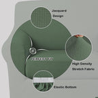 Turquoize 2 Piece Chair Covers Chair Slipcovers - Image 3