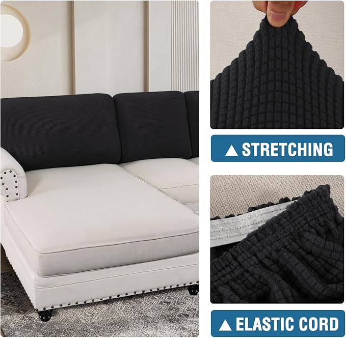 H.VERSAILTEX Backrest Cushion Covers Sectional Couch Back Cushion Covers - Image 6