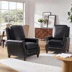 HULALA HOME Genuine Leather Manual Recliner Chair - Image 7