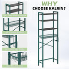 Kalrin Over-The-Toilet Storage Rack, 4-Tier Bathroom Organizer Shelf Over Toilet - Image 6