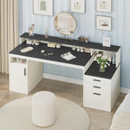 YOMILUVE 65 Inch Computer Desk - Image 7