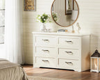 AODK Farmhouse 6 Drawer Dresser - Image 3