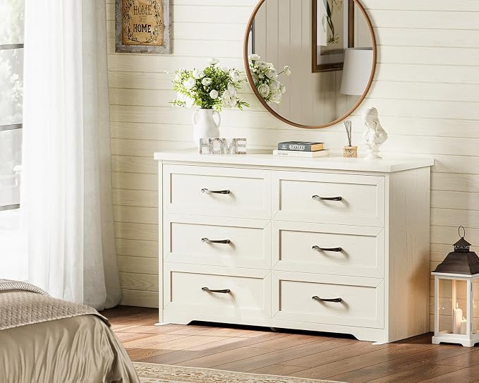 AODK Farmhouse 6 Drawer Dresser - Image 3