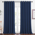 NICETOWN Blackout Navy Blue Curtain 102 inches Long, Grommet Thermal Insulated by NICETOWN