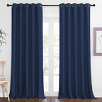 NICETOWN Blackout Navy Blue Bedroom Curtain 118 inches Long, Grommet Thermal by NICETOWN