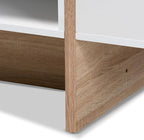 HomeStock White and Oak Coffee Table - Image 8