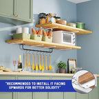 Goovilla Shelf Bracket, Heavy Duty Floating Shelf Brackets 12 inch Long - Image 2