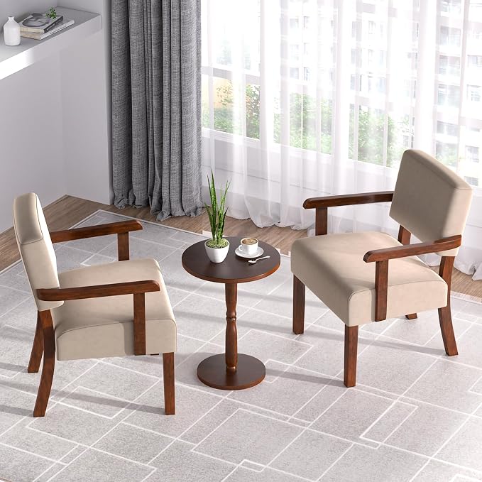 FAGAGA Accent Chair, Cat-Scratch Velvet Living Room Chairs Oversize - Image 3